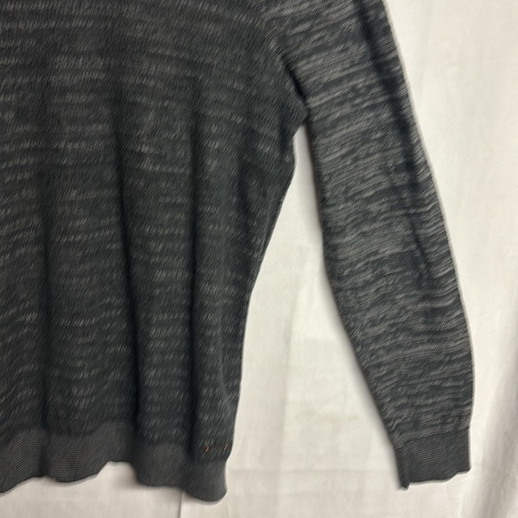 Bosd Hugo Boss Men’s Grey charcoal V-neck Sweater Cotton Blend Size Large - Picture 6 of 10